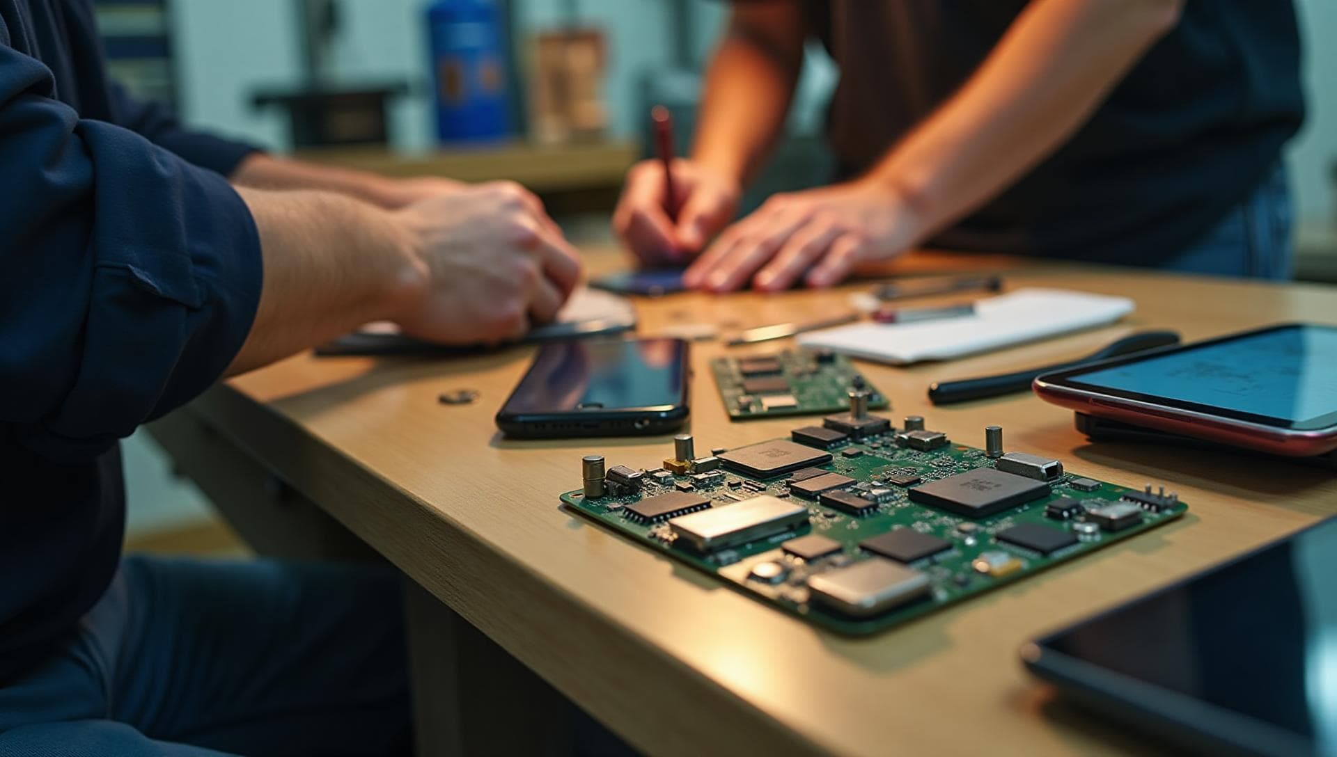 Professional repair workspace